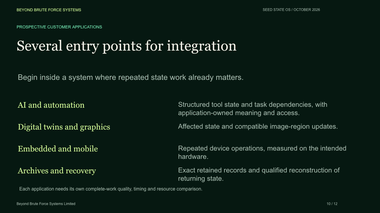 Slide 10: Several entry points for integration